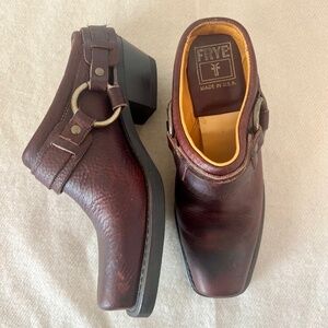 Frye - Vintage Leather Buckle Mules (8)